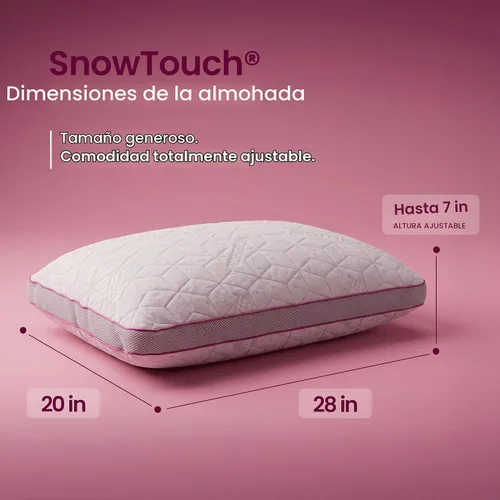 Vista 6 de IWS I WANNA SLEEP Premium SnowTouch® Almohada de tamaño ajustable Queen
