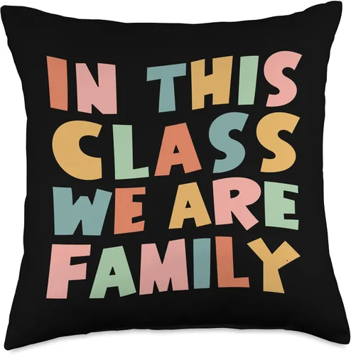 Vista 5 de Kindergarten and School - Funny Gift Idea In This Class We Family Learning Kindergarten - Almohada escolar, 16 x 16 pulgadas, multicolor