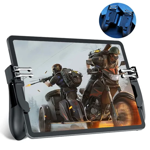 Vista 9 de PUBG - Controlador para tablet 4 disparadores [operación de 6 dedos] Agarre sensible para disparar gamepad, compatible con iPad y tableta de 10 a