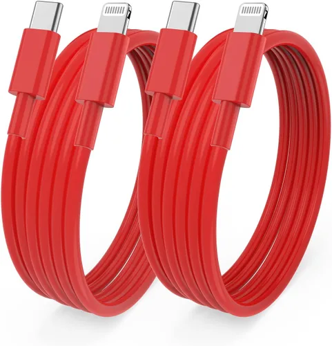 Vista 10 de Cable largo de carga rápida de 10 pies para iPhone 12, 13, 14, [certificado MFi de Apple], cable USB C a Lightning, puerto tipo C compatible