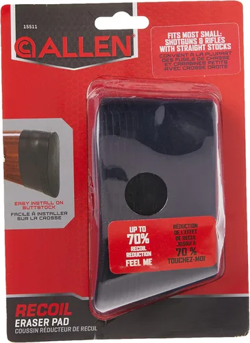 Vista 5 de Allen Company Recoil Eraser - Almohadilla de Retroceso Deslizante para Tiro - Accesorios para Escopeta y Rifle - Negro - Pequeño/Mediano