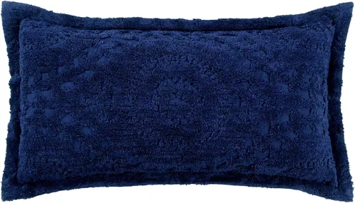 Vista 34 de Better Trends Juego de 2 piezas de colcha de chenilla, tamaño individual, 100% algodón, ropa de cama de chenilla, patrón de medallón ligero Azul
