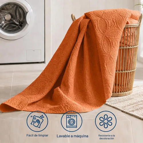 Vista 9 de SheRest - Juego de colcha individual - colcha de cama suave y transpirable, colcha con relieve de estilo moderno, colcha de microfibra ligera