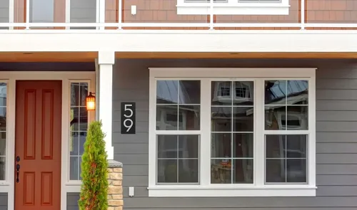 Vista 3 de Montague Metal Products Placa de dirección vertical de 6 pulgadas flotante con números de casa, aluminio, fácil de instalar, vertical, 2 dígitos