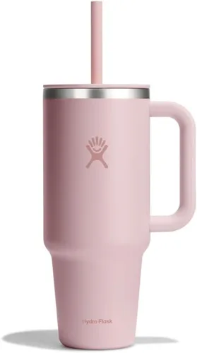 Vista 36 de Hydro Flask Vaso de Viaje con Asa, Tapa y Pajita - Acero Inoxidable Aislado en 24 Oz Aloe