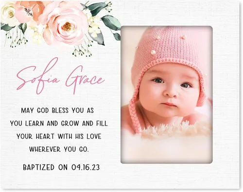 Vista 19 de LifeSong Milestones Marco de fotos de bautismo, regalos de bautismo personalizados para niñas, niños, padrinos, regalos de baby shower, recuerdos
