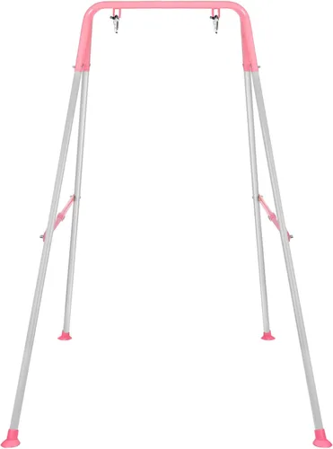 Vista 9 de Soporte de columpio para bebé, marco de columpio plegable para bebé, juego de columpio de metal resistente con marco en A para la mayoría