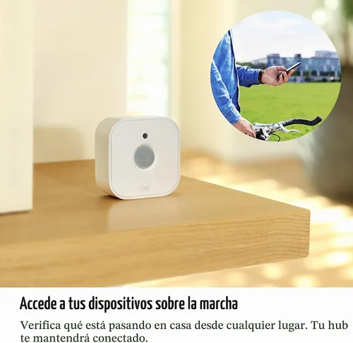 Vista 4 de Eve Motion (Matter) Paquete de 3 – Sensor Inteligente de Movimiento y Luz, IPX3, Activación Automática de Dispositivos, A Prueba del Futuro