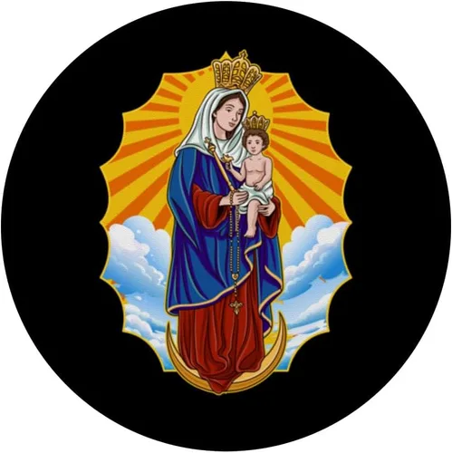 Vista 3 de Virgen Chiquinquira Chinita Zulia Maracaibo Venezuela PopSockets intercambiables PopGrip
