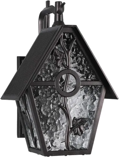 Vista 8 de Faroles rústicos de pared para exteriores, aplique de pared exterior, estilo de diseñador, accesorios de iluminación al aire libre para el hogar