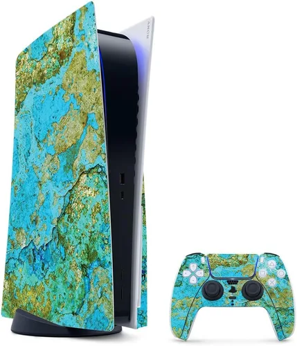 Vista 70 de MightySkins - Skin para juegos para PS5 / Playstation 5 Bundle – Mármol ámbar Envoltura protectora de vid Fácil de aplicar y cambiar