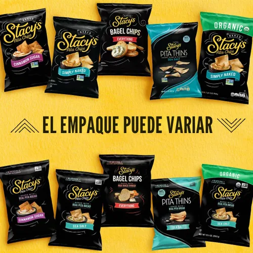 Vista 3 de Stacy’s Chips de pita, azúcar y canela, sin colores ni sabores artificiales, bolsa de 7,33 oz