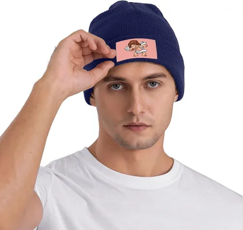 Vista 7 de LIICHEES Tap Angel Beanie Hat for Men Women Hats Warm Cozy Knitted Caps Black Skull Cap