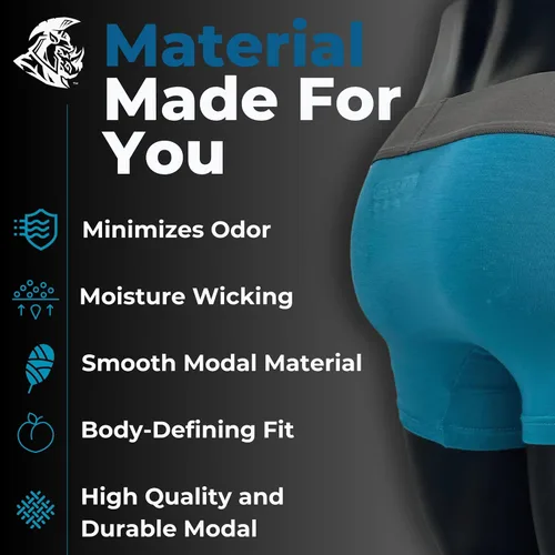Vista 5 de Real Men - Ropa interior para hombre, paquete de 1, 3 y 6 unidades, calzoncillos modales tipo bóxer ABCD