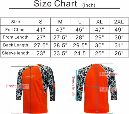 Vista 7 de bpbtti Camiseta de ciclismo de montaña para hombre, manga 34, Downhill MTB, ajuste holgado, camiseta de ciclismo UPF UPF50+, Gris