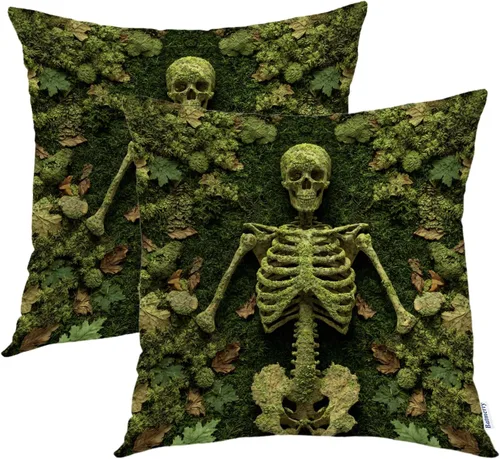 Vista 9 de Batmerry Flowers with Stems Throw Pillow Covers, Beautiful Floral Decorative Pillow Covers Digital Printing Blended for Couch Sofa Bed Invisible