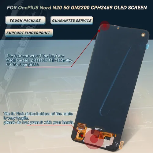 Vista 6 de Pantalla OLED para Oneplus Nord N20 5G Reemplazo de pantalla para Oneplus Nord N20 5G GN2200 CPH2459 Pantalla LCD Pantalla táctil Digitalizador