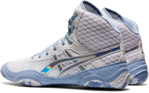 Vista 3 de ASICS MATBLAZER - Zapatos de lucha libre para mujer, NegroOro rosa