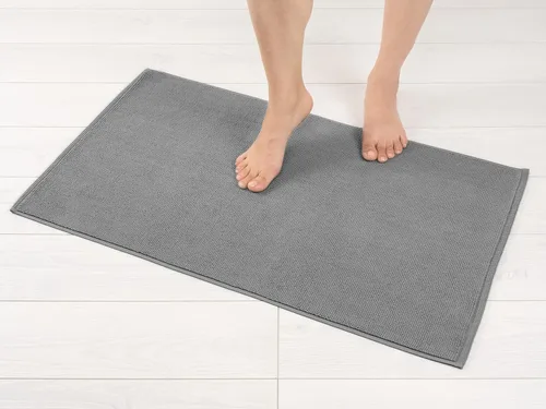 Vista 39 de American Soft Linen - Alfombra de baño antideslizante, 100% de algodón, 17 x 24 pulgadas, alfombras de baño lavables, tapetes peludos, color beige