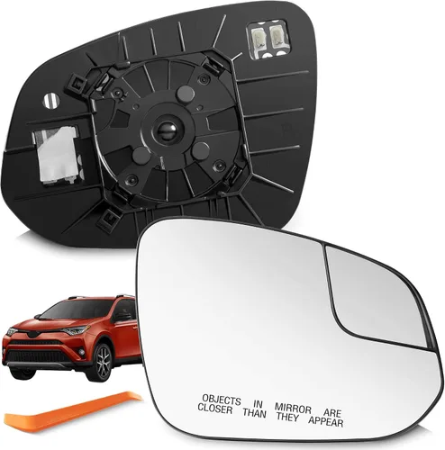 Vista 7 de SNEMEEY Compatible con Toyota RAV4 Cristal de Espejo Lateral del Conductor 2016 2017 2018 - Repuesto de Espejo de Visión Lateral Izquierdo, Espejo