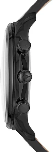 Vista 2 de Fossil FS5501 Goodwin - Reloj de pulsera de cuero de cuarzo para hombre color negro Marrón Cronógrafo