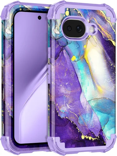 Vista 10 de Rancase Funda para Google Pixel 10 Pro XL 2025, brilla en la oscuridad de tres capas [protección de grado militar] resistente a prueba de golpes