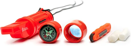 Vista 3 de SOL Fire Lite - Herramienta de supervivencia 8 en 1 para camping, paquete