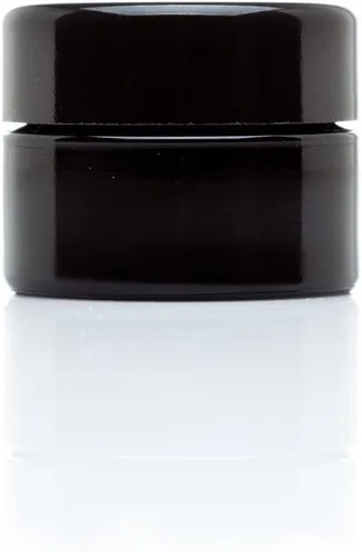 Vista 10 de Infinity Jars Tarro clásico de vidrio negro de 0.5 fl oz, hermético, a