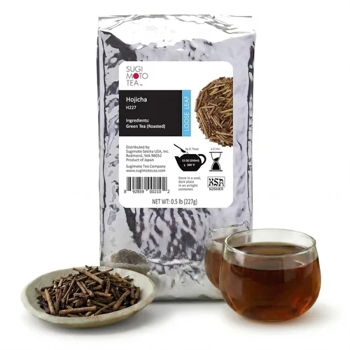 Vista 12 de SUGIMOTO Té japonés Genmaicha con hoja suelta Matcha 3.5 oz 100% Hecho en Japón, Shizuoka, Té Verde Sencha con Arroz Asado y Matcha, 3.5 oz