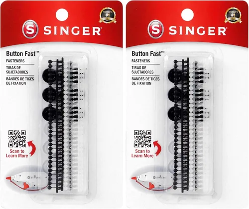 Vista 9 de Singer Botón de fijación rápida herramienta de reemplazo de botón con 60 sujetadores y 12 botones (01933)