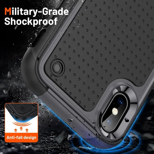 Vista 142 de Jeylly Funda para iPhone SE/Funda para iPhone 5S, Exterior de Plástico Duro que Absorbe Golpes + Interior de Silicona de Goma Defensor contra
