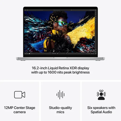 Vista 6 de Apple Laptop MacBook Pro 2024 con M4 Pro, CPU de 14 núcleos, GPU de 20 núcleos: diseñada para Apple Intelligence, pantalla Liquid Retina XDR de 16.2