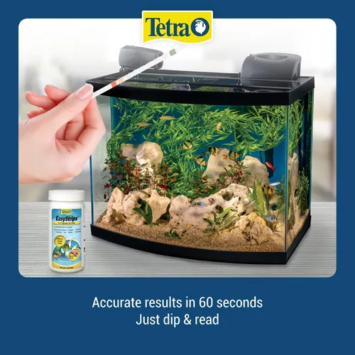 Vista 4 de Tetra EasyStrips 6 en 1 tiras de prueba para acuario, prueba de agua (19542)