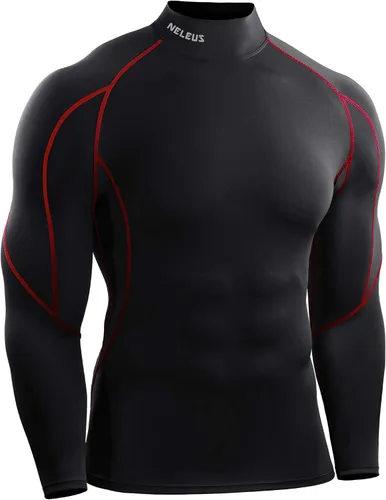 Vista 2 de NELEUS Men's 3 Pack Athletic Compression Shirt Running Shirts
