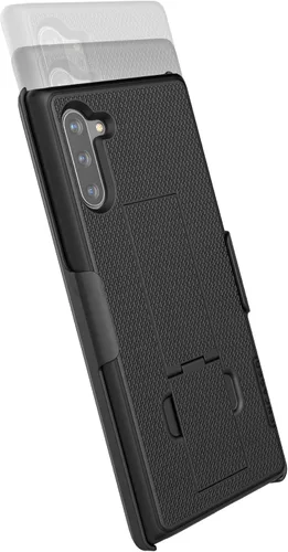 Vista 7 de Encased Funda con clip para cinturón compatible con Samsung Galaxy Note 10 Plus (2019 DuraClip) ultra delgada con funda, color negro mate