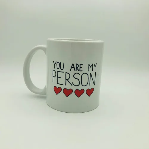 Vista 3 de Taza de café A003 You Are My Person, taza de té, regalo para novio, regalo para novia, regalo divertido para un ser querido, taza de cerámica de 11