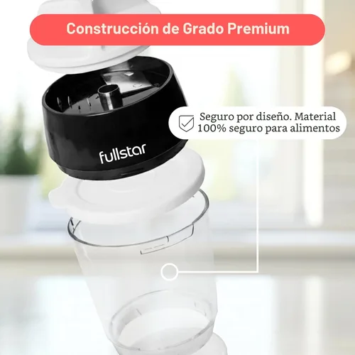 Vista 5 de Fullstar - Espiralizador y cortador de verduras con cuchillas de acero inoxidable afiladas, espiralizador para fideos de verduras, espiralizador