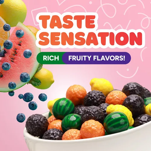 Vista 5 de Seedlings Gumballs para Niños - 1.7lb Goma Original Seedling - Bolas de Chicle con Forma de Fruta - Chicle Globo para Niños - Bolas de Chicle