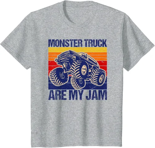 Vista 6 de Monster Truck Are My Jam For Monster Truck Lovers - Camiseta para hombres y niños, Blanco