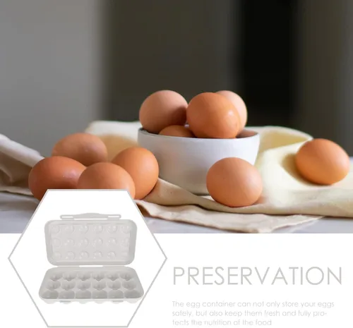 Vista 8 de BESTonZON Soporte múltiple para refrigerador, estuche de almacenamiento de plástico, diseño de colisión para despensa de refrigerador y capacidad