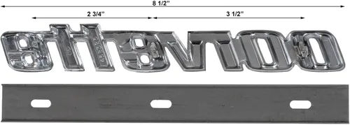 Vista 6 de Emblemas de letras de parachoques trasero Corvette de una pieza, insignias 3D, reemplazo tardío para 1976-1979 C3