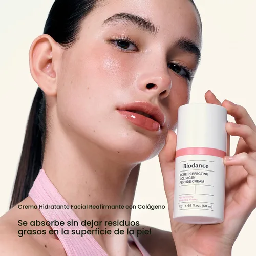Vista 2 de BIODANCE Crema de péptidos de colágeno que perfecciona los poros, hidratante, regordecedora, cuidado de los poros, hidratante facial reafirmante