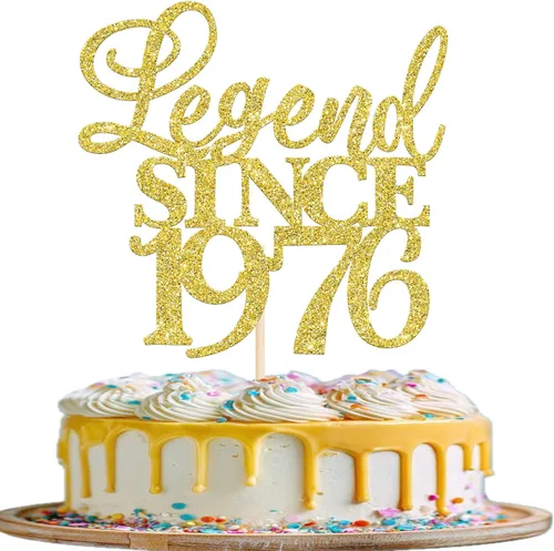 Vista 19 de Rsstarxi 1 paquete de decoración de pastel con purpurina de leyenda desde 2012 para decoración de tarta de cumpleaños 13 años para decoración