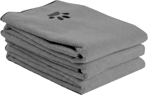 Vista 12 de Ritz Toalla de Microfibra Bordada Premium para Mascotas (Paquete de 3), 18" x 28", Altamente Absorbente, de Secado Rápido, de Larga Duración, Súper