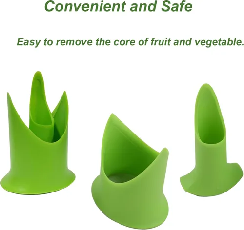 Vista 5 de 2 unids/set pimienta Corer Chili Peppers Semilla Tomates Fruta Vegetal Core Separador Dispositivo