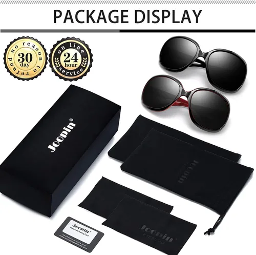 Vista 12 de Joopin Lentes de sol de gran tamaño para mujer, polarizados, grandes, para conducción, protección UV, grandes sombras