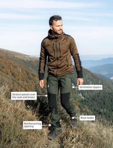 Vista 6 de RevolutionRace Mens Nordwand Pro Pants, Durable and Ventilated Pants for All Outdoor Activities