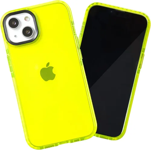 Vista 68 de SteepLab Funda de barrera para iPhone 13, protección de 360 grados que absorbe impactos con bisel elevado y colores llamativos (cielo azul brillante)