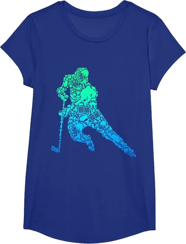 Vista 57 de Jugador de hockey sobre hielo Camiseta de hockey sobre hielo para hombres y niños Asphalt Grey