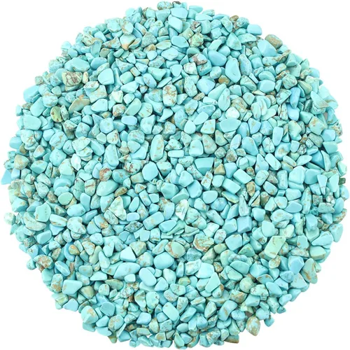 Vista 12 de ZHIYUXI Relleno de florero de fluorita de cristal, 0.22 libras, chips curativos pulidos para decoración, grava para pecera, plantas suculentas